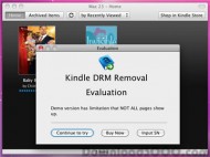 Kindle DRM Removal Mac screenshot